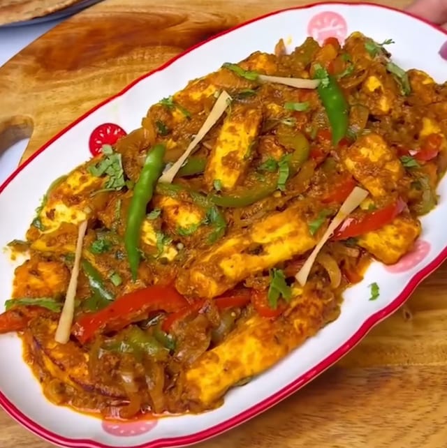 Paneer Jalfrezi.